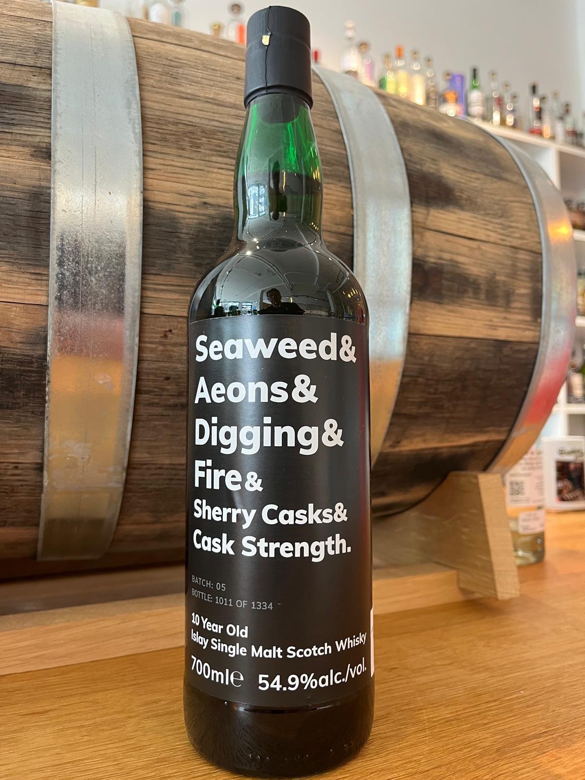 Seeweed & Aeons & Digging & Fire  10y Sherry Cask 54,9% alc.