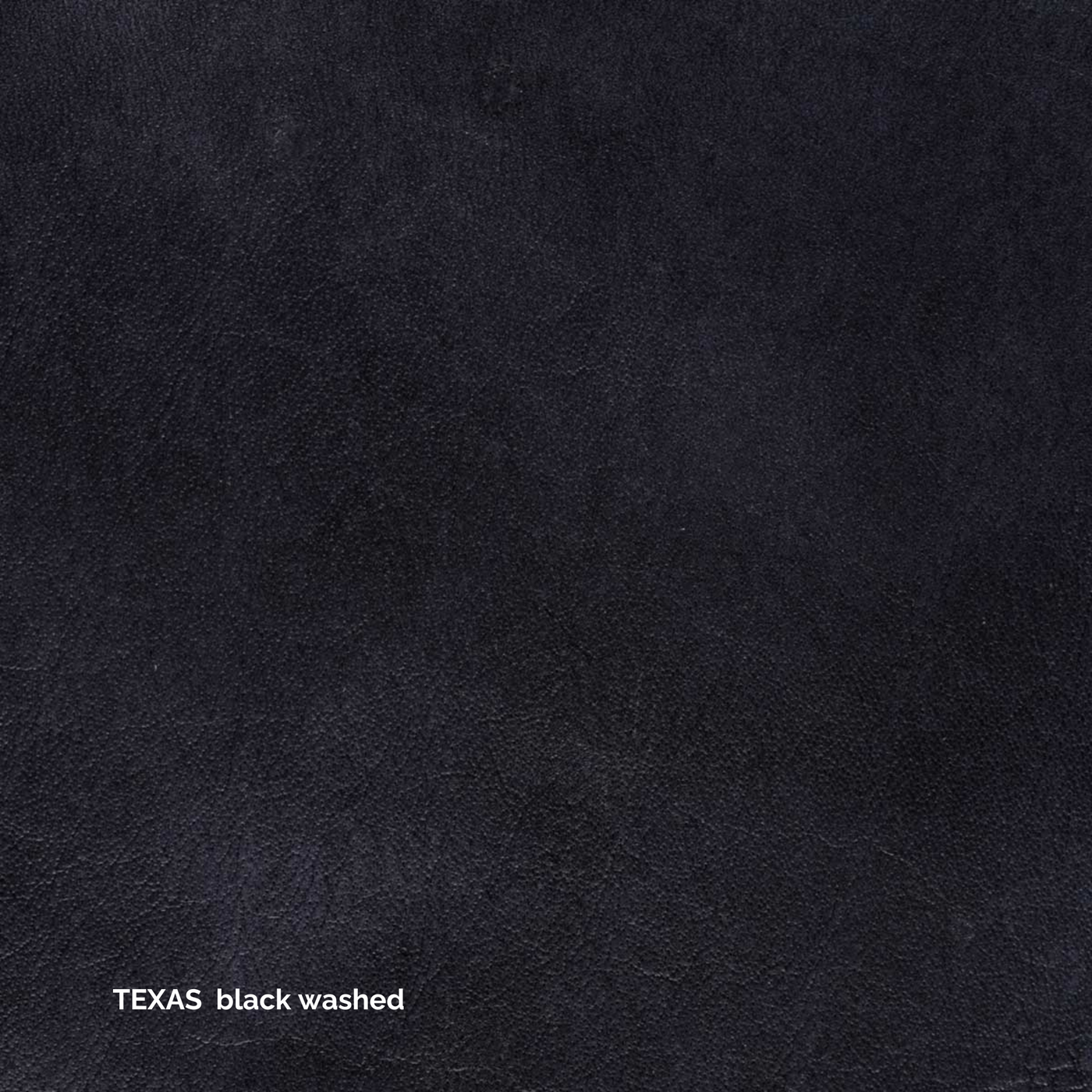 Olli - Stuhl mit Armlehne - Leder Texas Black Washed
