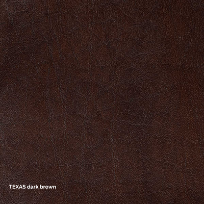 Olli - Stuhl mit Armlehne - Leder Texas Dark Brown