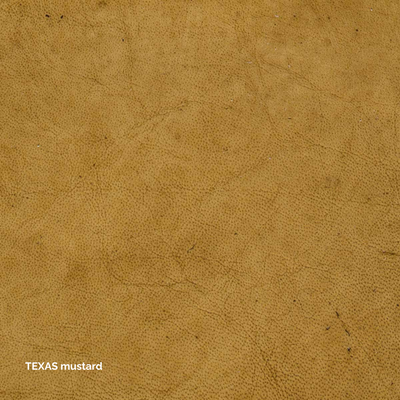 Olli - Stuhl mit Armlehne - Leder Texas Mustard