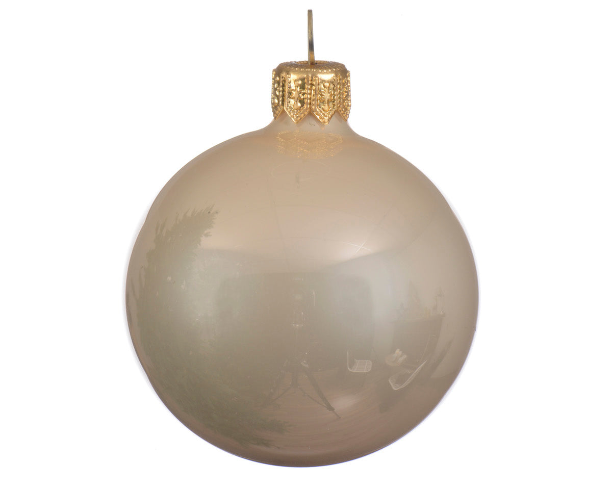 Weihnachtskugeln Glanz Farbe Perle 8cm - 8cm