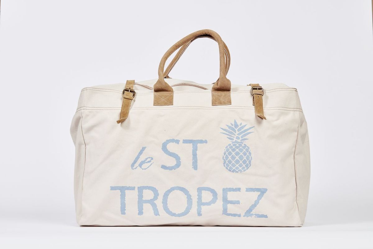 Große Tasche mit Print St. Tropez  - 23x90cm