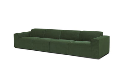 Manhattan | 4 Sitzer - Sofa - Grün | Weicher Natur Stoff