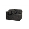 Roma | Eckmodul - Anthrazit | Velour