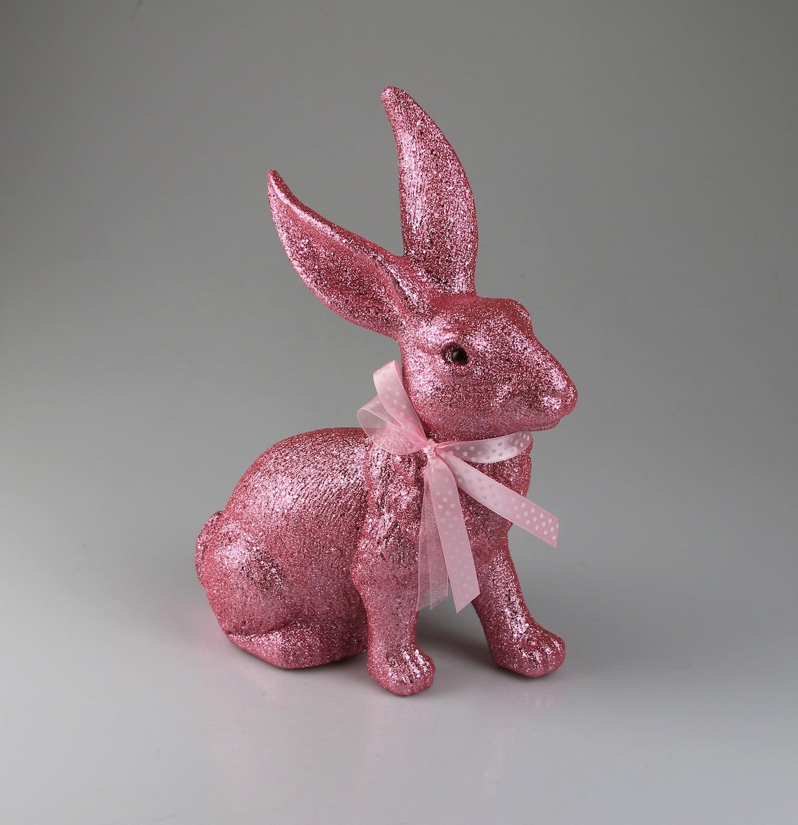 Hase rose Glimmer  - 12,5x26x34cm