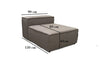 Palermo | Mitleren Modul - Old Pink | Weicher Stoff