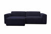 Manhattan | Chaise Lounge Sofa | Zwei Module - Blau | Weicher Stoff - Rechts