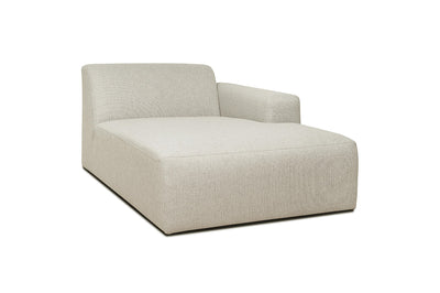 Boston | Chaise Lounge Modul - Anthrazit | Weicher Stoff - Rechts