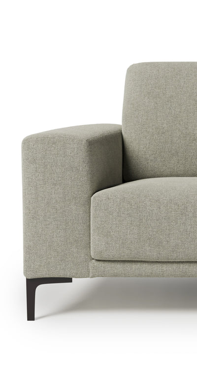 Santiago | 2 Sitzer | Sofa - Beige | Weicher Stoff