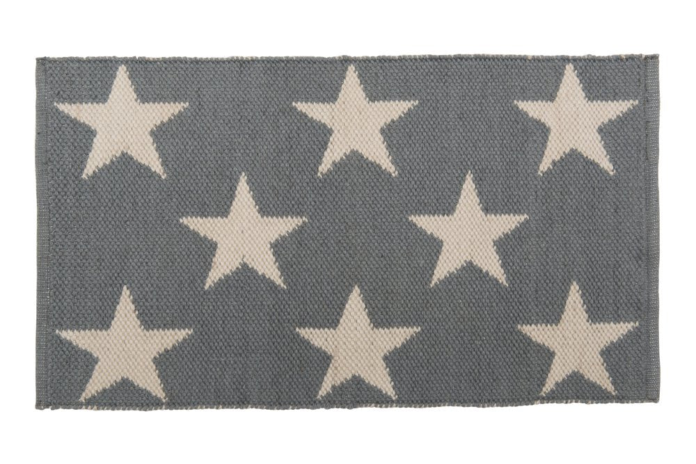 Teppich Bodenschatz, Sterne, Farbe Grau S - 45x75cm