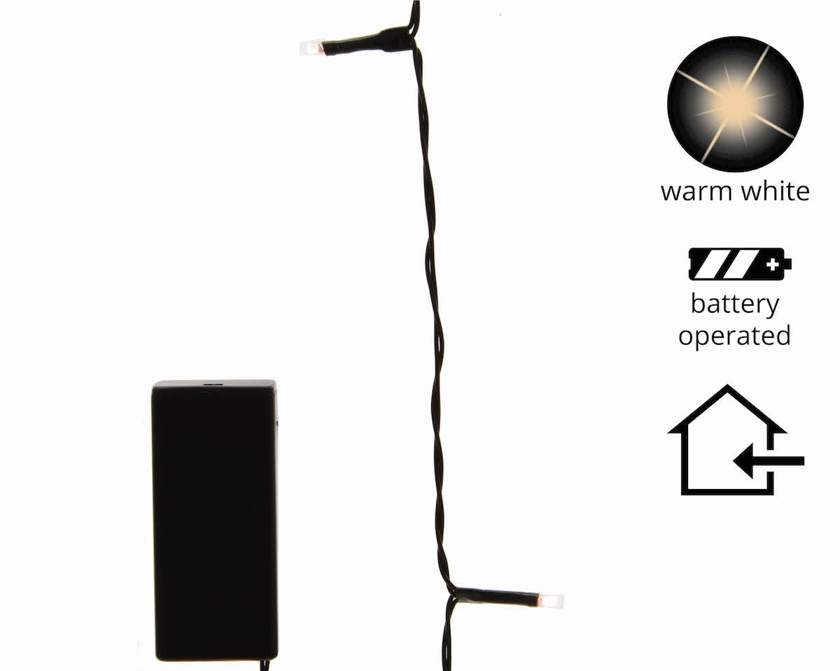 Batterie LED Lichterkette für Innen  - 2,75m