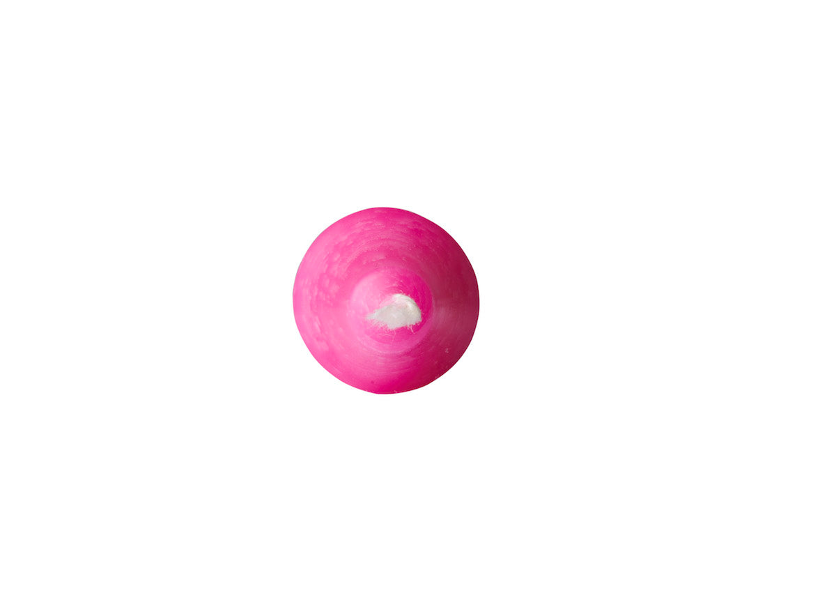 Stabkerze Rustic Farbe Hot Pink  - 28x2,2cm