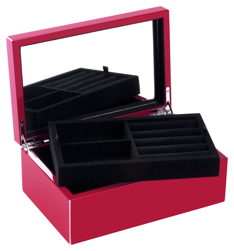 Schmuckbox Tang Farbe Rot S - 22x14x8,3cm
