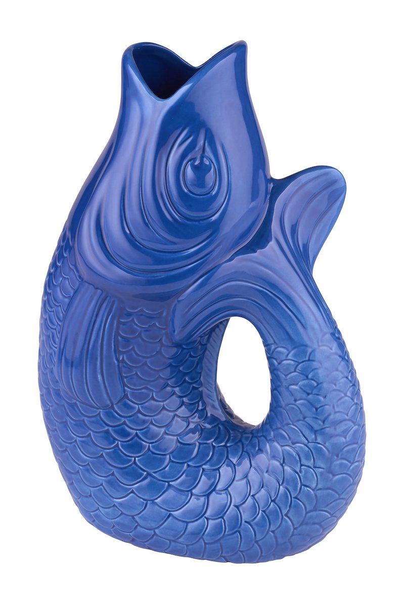 Karaffe/Vase Monsieur Carafon Azure L - 21x12,2x30,7cm