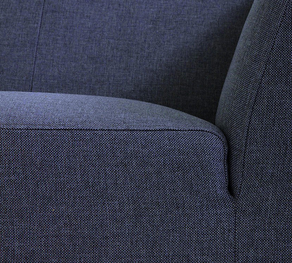 New York | 3 Sitzer | Modul Sofa - Blau | Weicher Stoff