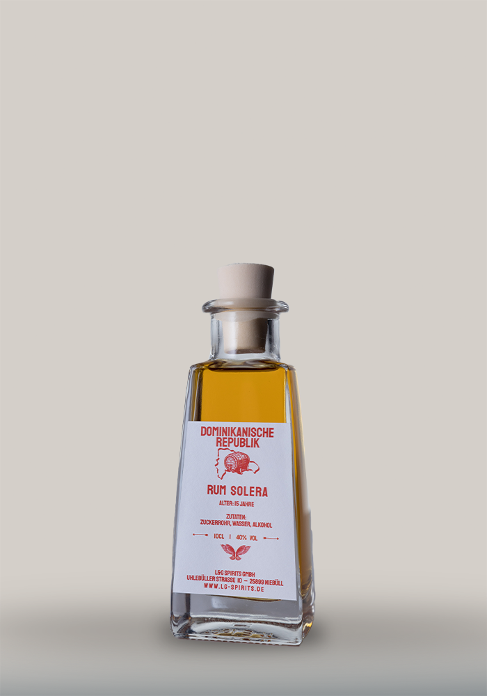 L&G Spirits Dom.Rep.Rum Solera 15y MINI - 40%vol - 0,1l