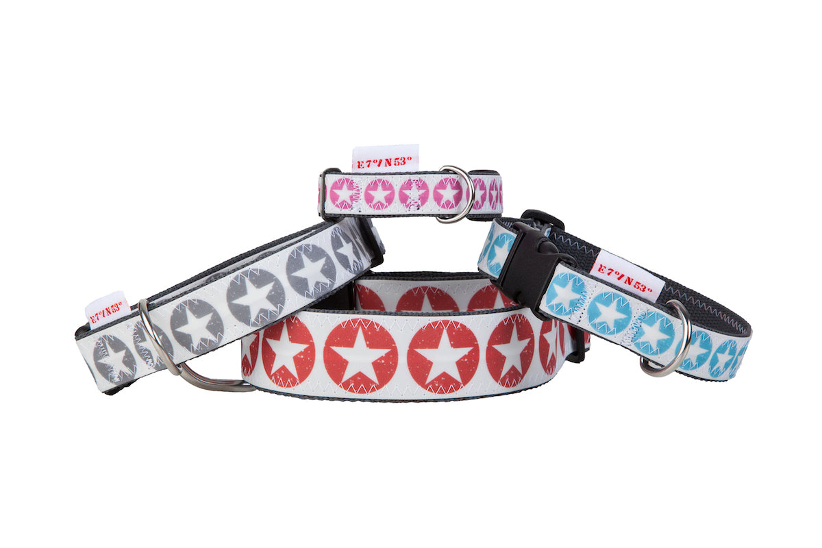 Hundehalsband Stamped Stars XS | pink - XS